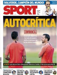 Portada Sport 2018-10-01
