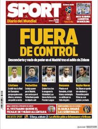 Portada Sport 2018-06-02