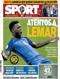 Portada Sport 2018-06-06