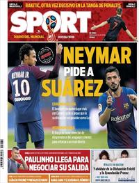Portada Sport 2018-07-08