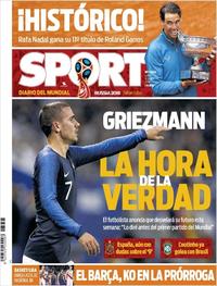 Portada Sport 2018-06-11