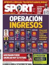 Portada Sport 2018-06-12