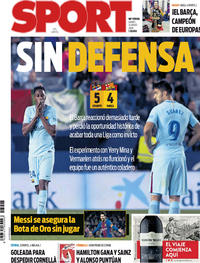 Portada Sport 2018-05-14