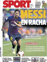 Portada Sport 2018-09-14