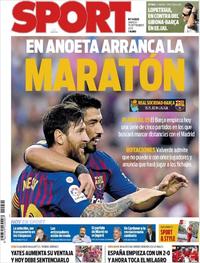 Portada Sport 2018-09-15