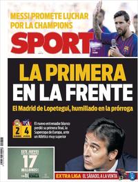 Portada Sport 2018-08-16