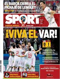 Portada Sport 2018-06-21