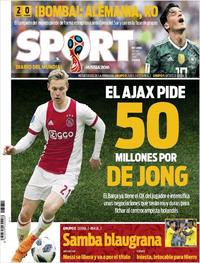 Portada Sport 2018-06-28