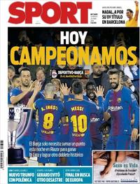 Portada Sport 2018-04-29