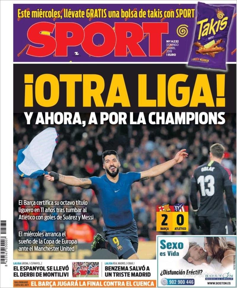 Portada Sport 2019-04-08