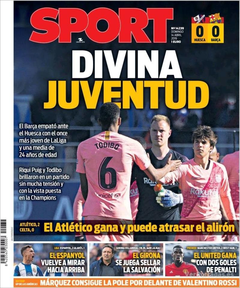 Portada Sport 2019-04-15