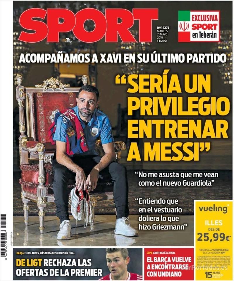Portada Sport 2019-05-22