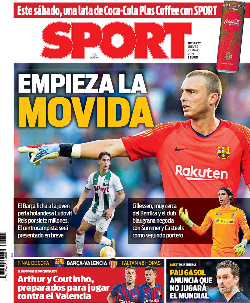 Portada Sport 2019-05-24