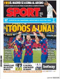 Portada Sport 2019-10-02