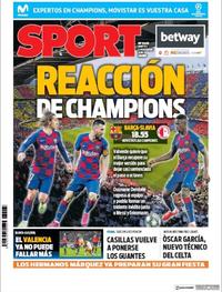 Portada Sport 2019-11-05