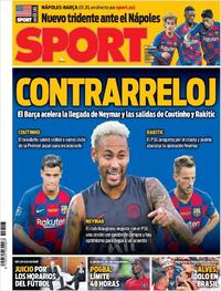 Portada Sport 2019-08-07
