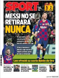 Portada Sport 2019-12-08