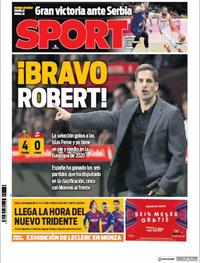 Portada Sport 2019-09-09