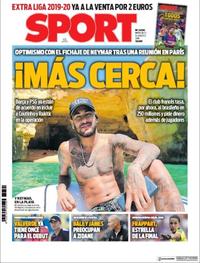 Portada Sport 2019-08-14
