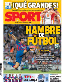 Portada Sport 2019-09-14
