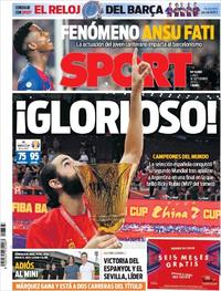 Portada Sport 2019-09-16