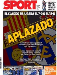 Portada Sport 2019-10-18