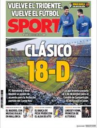 Portada Sport 2019-10-19