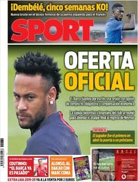 Portada Sport 2019-08-20