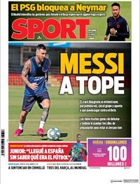 Portada Sport 2019-08-22