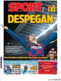 Portada Sport 2019-08-26