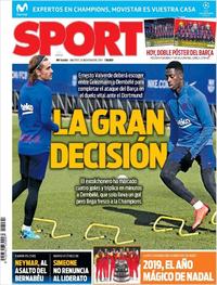 Portada Sport 2019-11-26