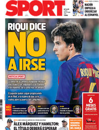 Portada Sport 2019-10-28
