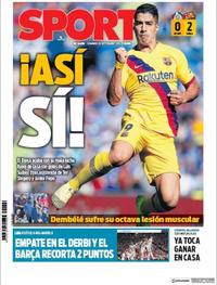 Portada Sport 2019-09-29
