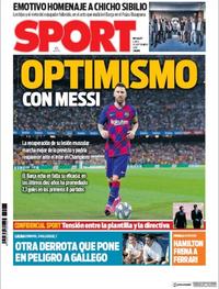 Portada Sport 2019-09-30