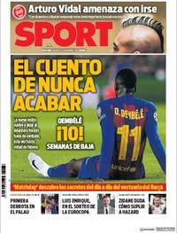Portada Sport 2019-11-30