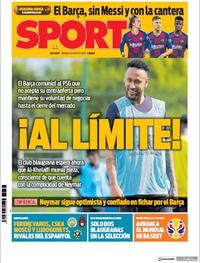 Portada Sport 2019-08-31