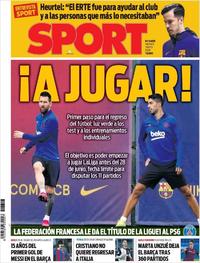 Portada Sport 2020-05-01