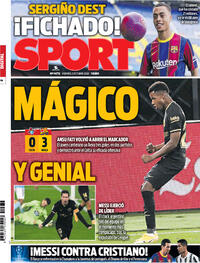 Portada Sport 2020-10-02