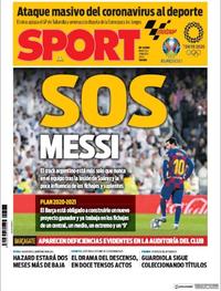 Portada Sport 2020-03-03