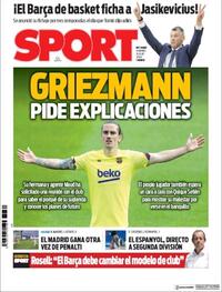 Portada Sport 2020-07-03
