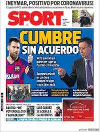 Portada Sport 2020-09-03