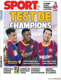 Portada Sport 2020-10-04