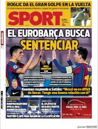 Portada Sport 2020-11-04