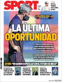 Portada Sport 2020-07-05