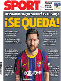Portada Sport 2020-09-05