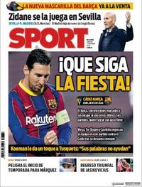 Portada Sport 2020-12-05