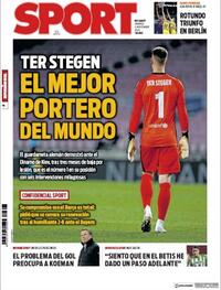 Portada Sport 2020-11-06