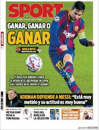 Portada Sport 2020-11-07