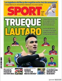 Portada Sport 2020-05-08