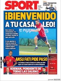 Portada Sport 2020-09-08